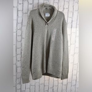 Old Navy Taupe Pullover Sweater XXL Knitted Warm